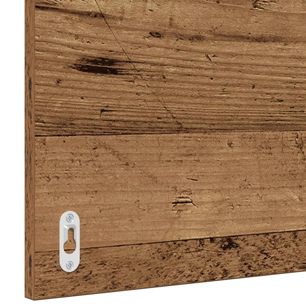 Set di mobili per il Bagno | Armadio da bagno 2 pz Legno Antico e Bianco