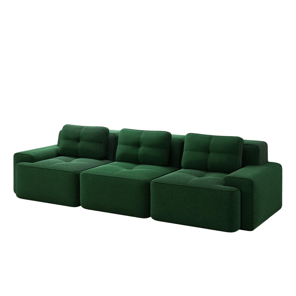Cloud Modulsofa - Zephmum - 3-Sitzer, Gr¨¹n, Montagefrei