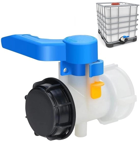 Contenitore ibc con pompa alta pressione valvola di chiusura