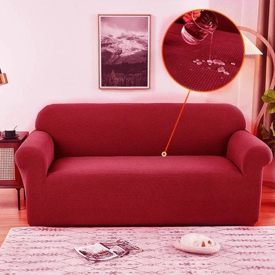 Banca acquatica, poltrona da tre posti, stoffa 100% polyester, 185-230cm, colore vino.