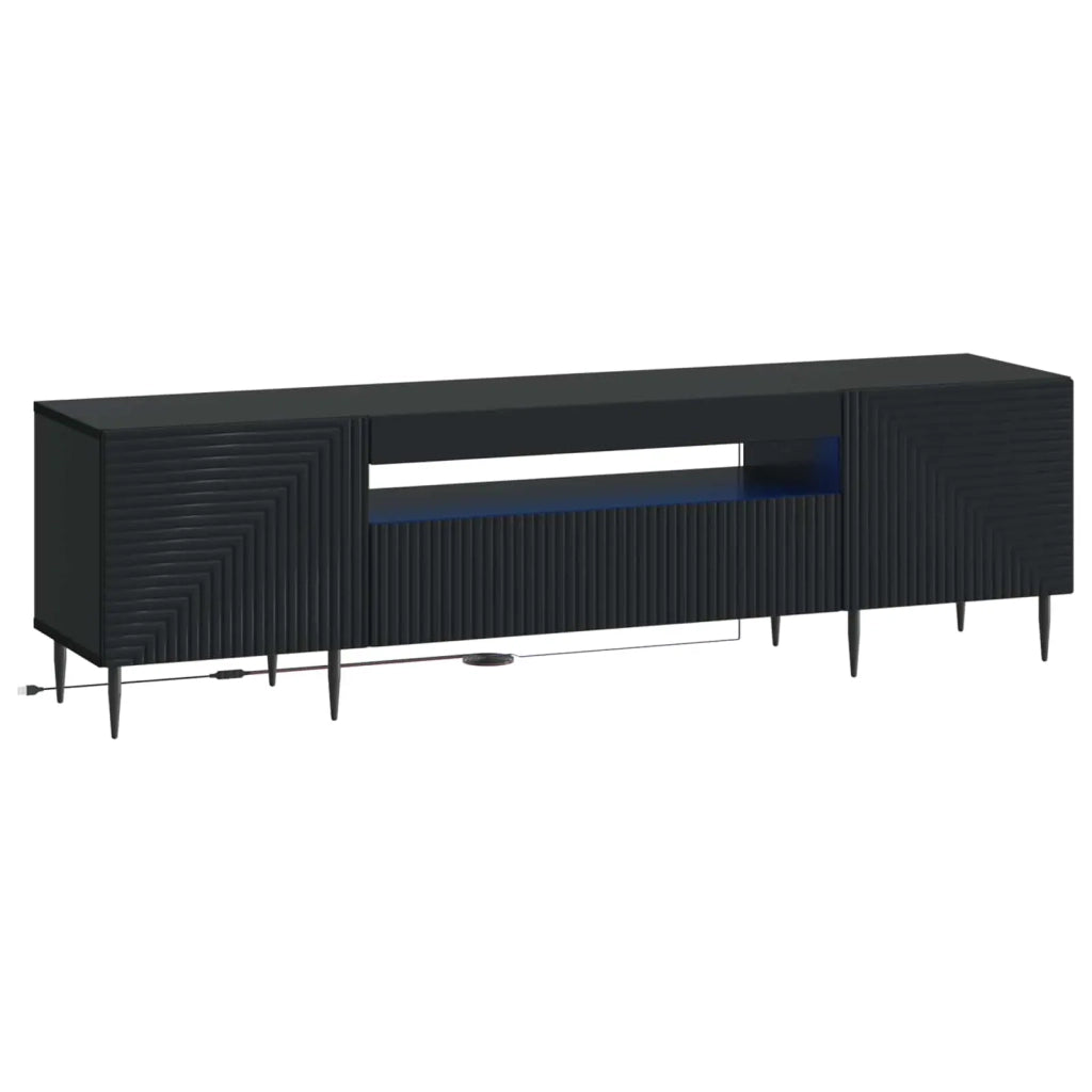 Mobile TV LED Nero Legno ingegnerizzato 896906