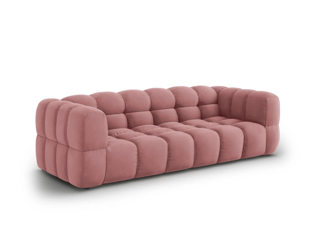 Cosmopolitan Design - Divano modulare "Sky" 4 posti in velluto salmone 