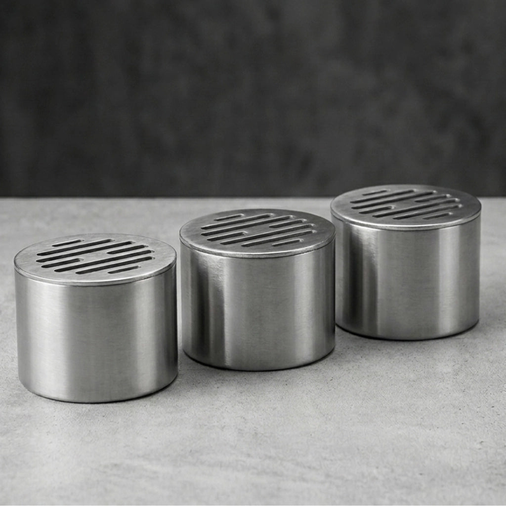 3 Placchette Risparmia Bioetanolo Ø 83 Mm+Spegnifiamma - 3xPlacchette