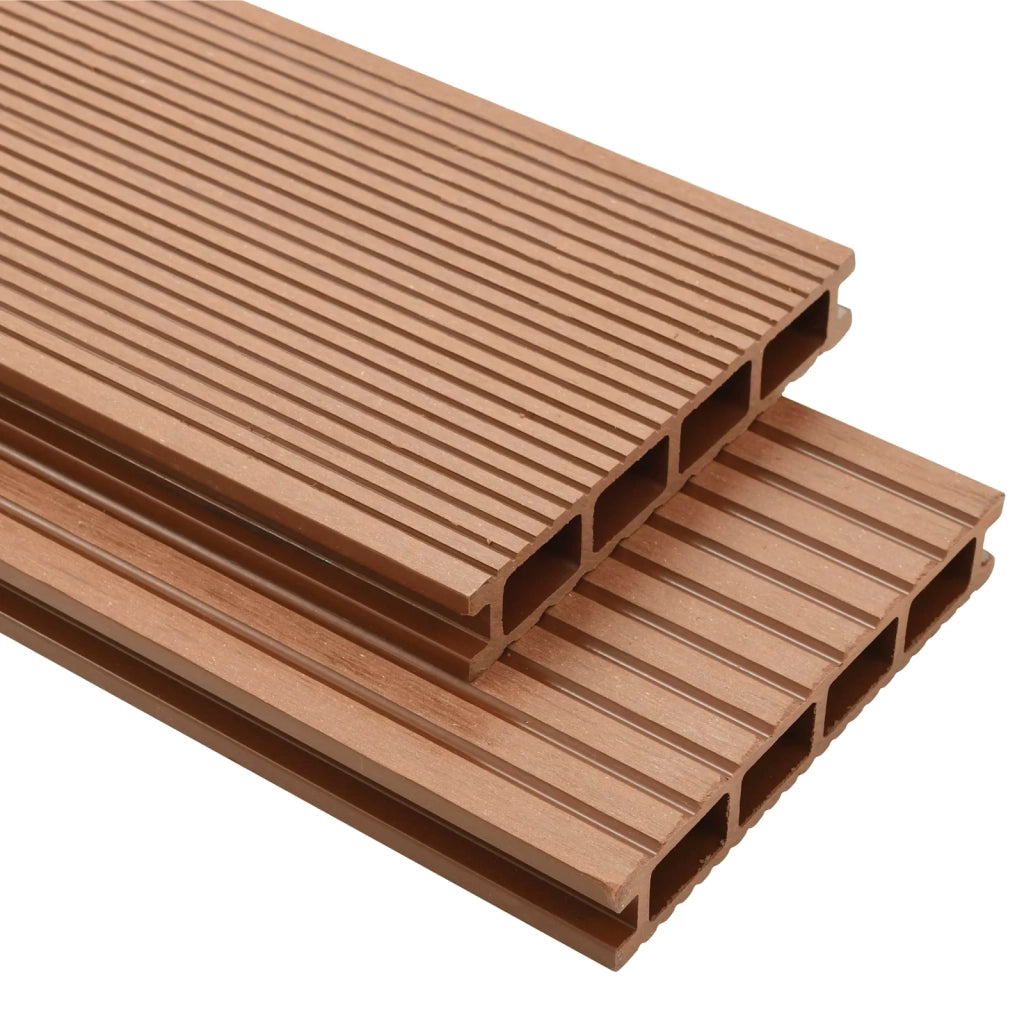 Pavimento da Deck 64 pcs Marrone WPC 3444725