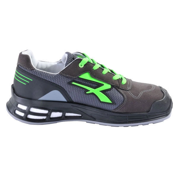 U-power RN20016 Egon Scarpe Antinfortunistiche Basse S1P SRC ESD Puntale Alluminio Antiperforazione Suola Infinergy colore Nero Verde