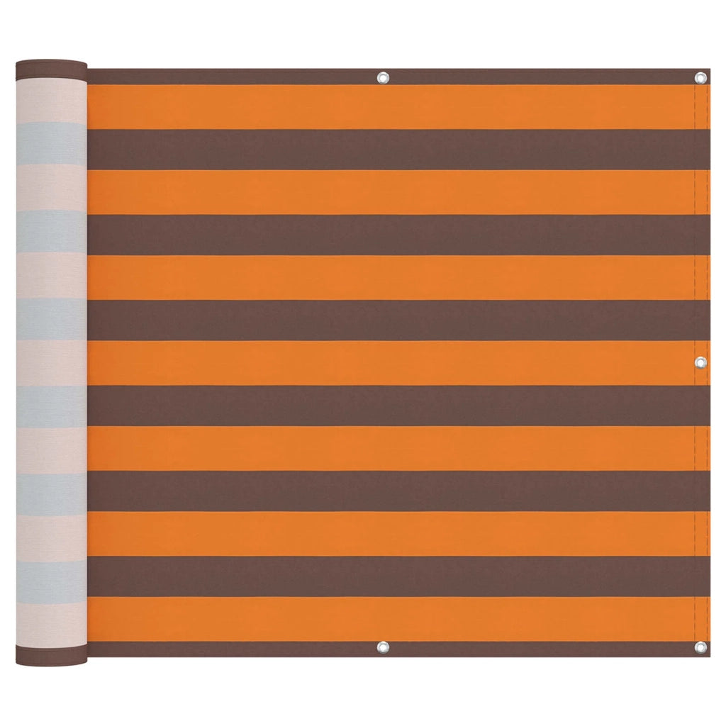 Schermo da balcone | Paravento da Balcone Arancione e Marrone 100 x 400 cm