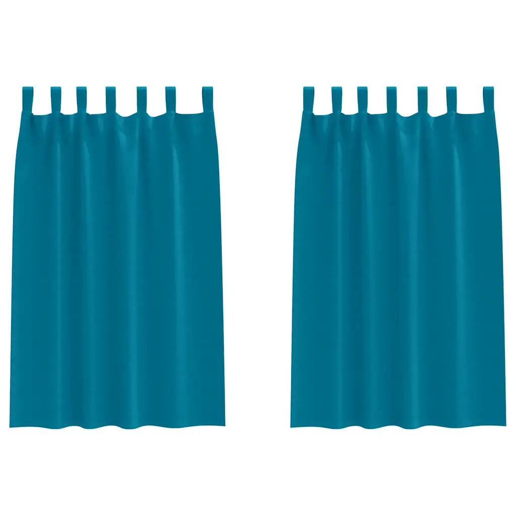 Tende Blackout con Anelli 2 pcs Turchese 175 x 140 cm 4107639