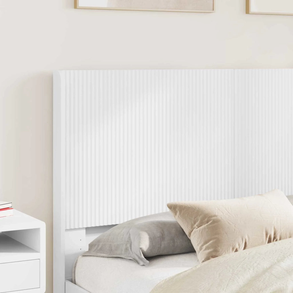Struttura del letto con stoccaggio e testata Bianco 3414007