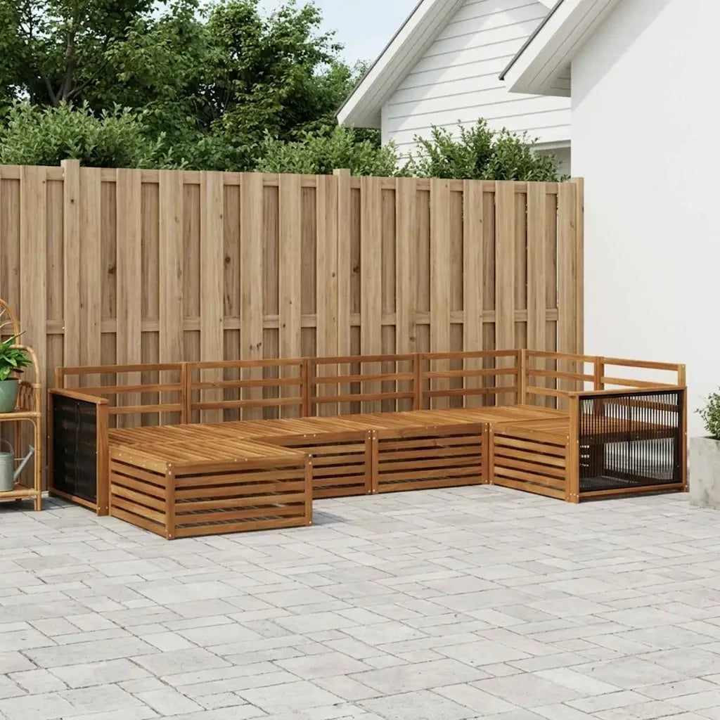 Set di divani da esterno 6 pcs Naturale 3383562