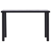 Tavolo da Pranzo Nero e Grigio Cemento 120x60x75 cm in MDF 281857