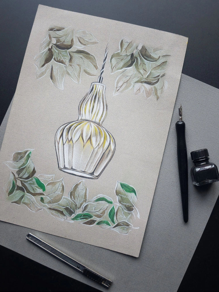 Sospensione Contemporanea Eustoma Metallo Nichel 1 Luce Diffusore Vetro Blu
