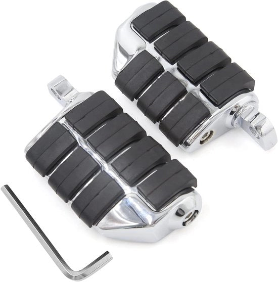 Supporto Pedale per Motocicletta - 10mm - Alluminio - Argento