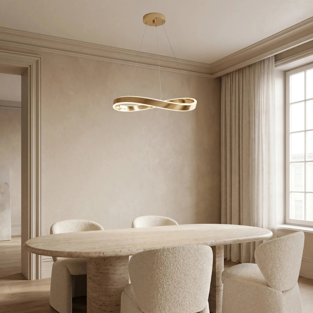 Lampada A Sospensione Da Soffitto Swe066-cp 60cm Gold