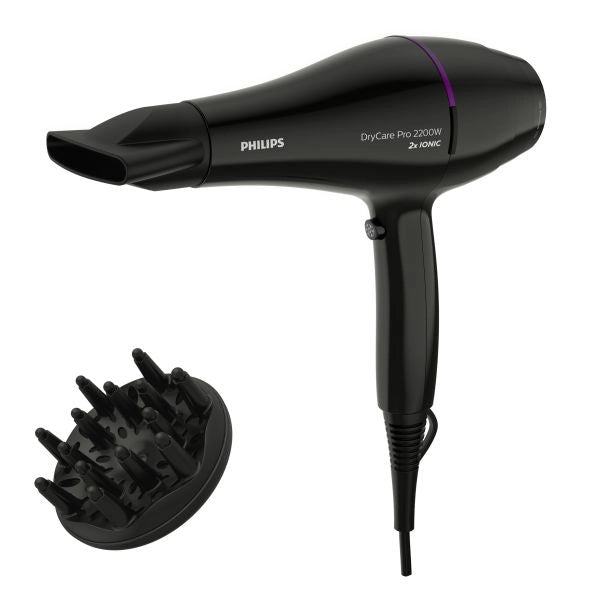 Philips drycare asciugacapelli professionale thermoprotect nero bhd274/00