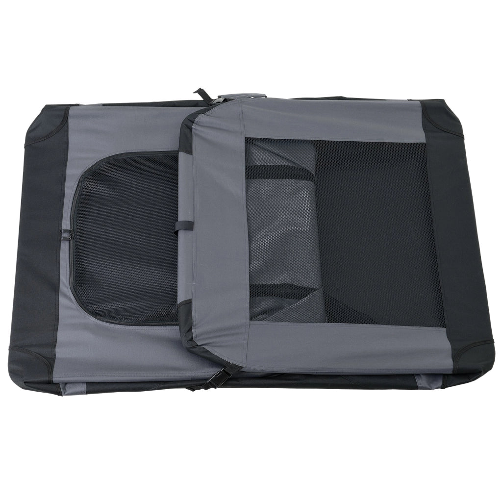 Borsa di Trasporto Pieghevole per Cani e Gatti Cuccia Large - Grigio pro.tec