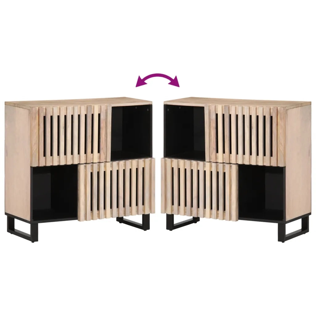 Credenza 80x34x75 cm in Legno Massello di Mango 377572