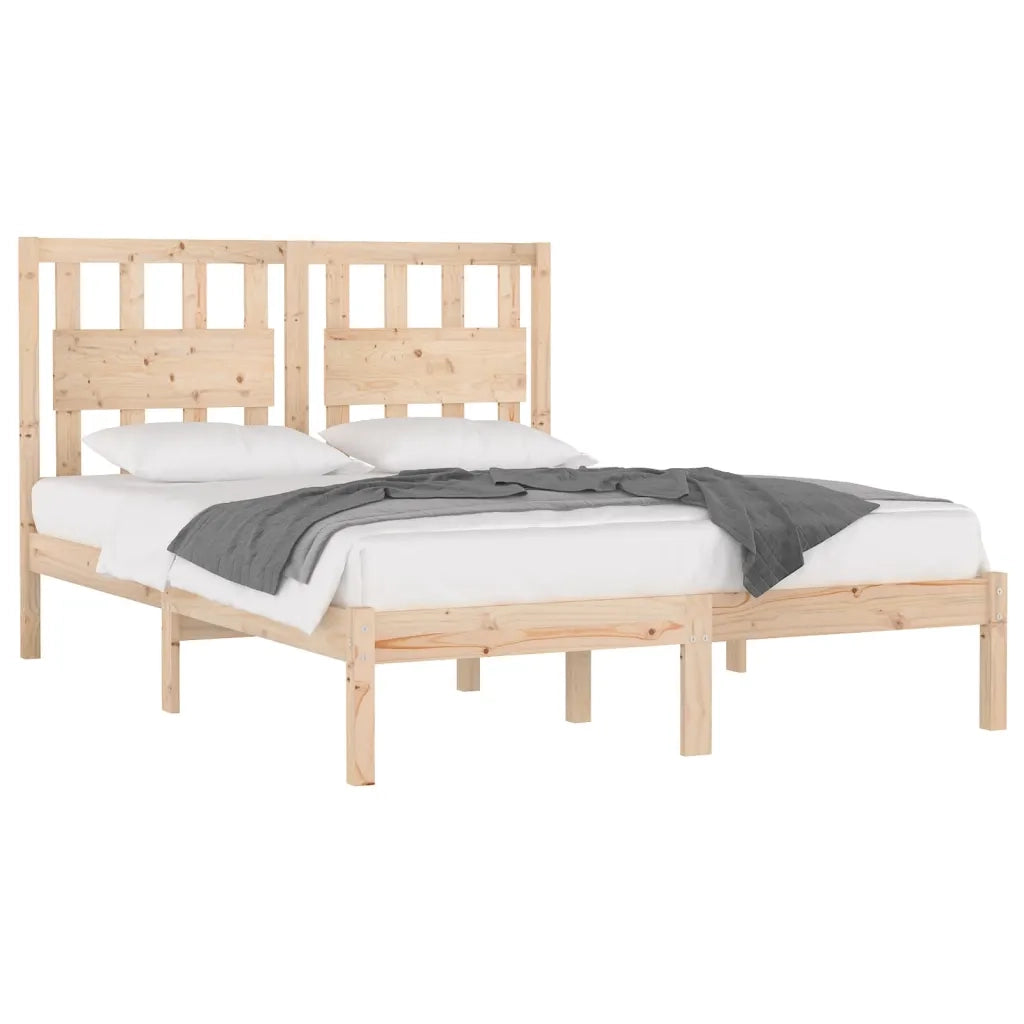 Giroletto-Struttura Letto in Legno Massello 135x190 cm Small Double 611076