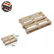 Trade Shop - Mini Pallet Di Legno Bancale Vassoio Piatto Sottobicchiere Buffet 20x15cm 74033a -
