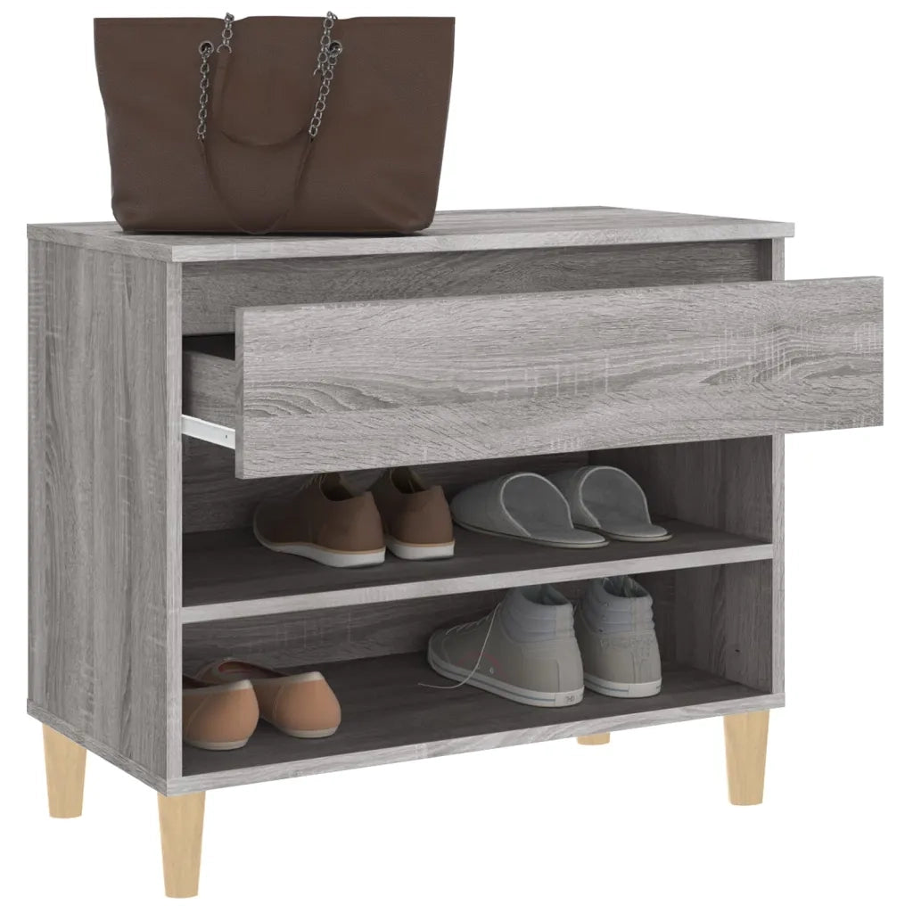 Scarpiera | Mobile per scarpe Grigio Sonoma 70x36x60 cm in Legno Multistrato