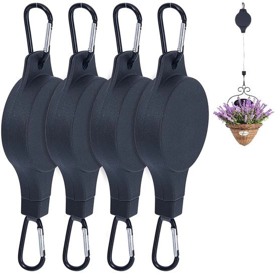 Set di 4 Pendenti per Piante Intrecciabili con Grappolo Regolabile