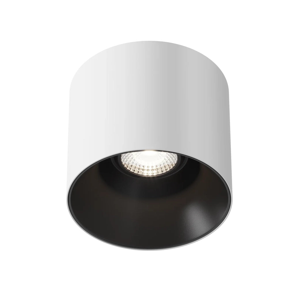 Maytoni Lampada da soffitto moderna Alfa LED 1 luce LED integrato bianco metallo