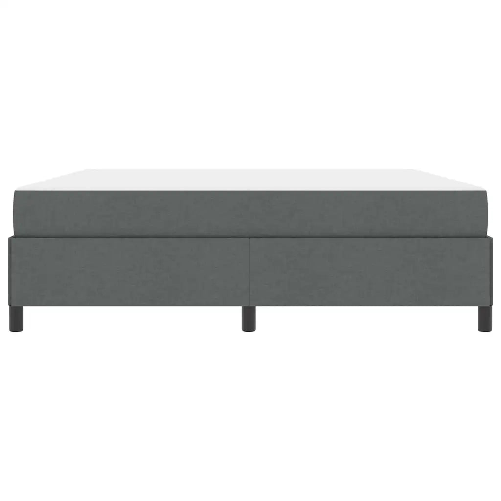 Letto a molle Grigio scuro 180 x 200 cm Tessuto
