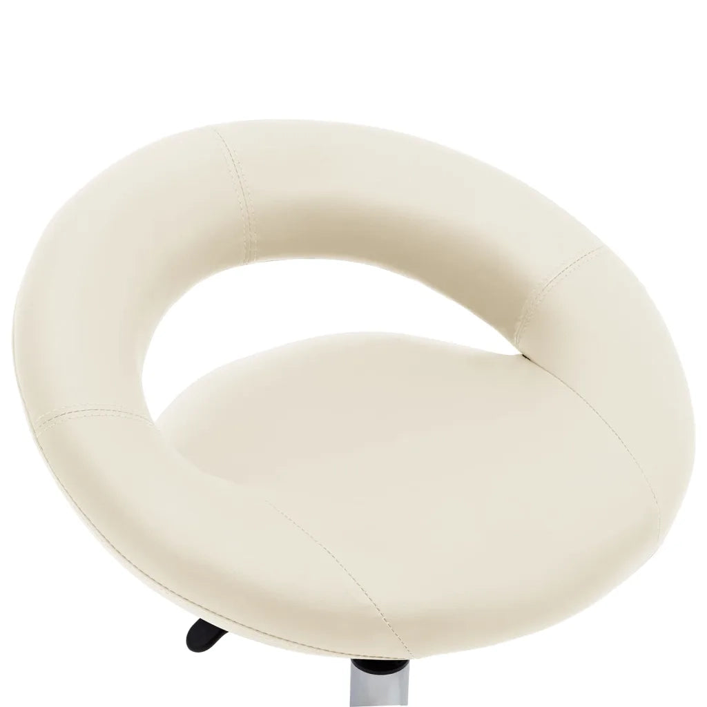 Sedia da Pranzo Girevole Crema in Similpelle 3085833