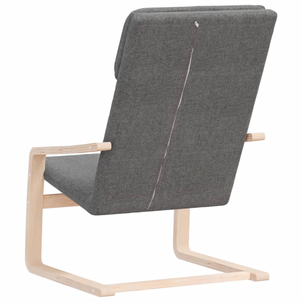 Poltrona | Sedia Relax Grigio Scuro in Tessuto