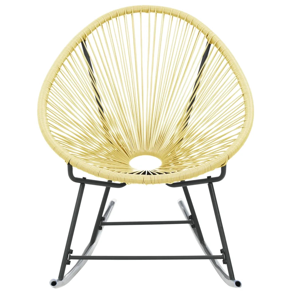 Sedia Acapulco per Giardino | Sedie da Esterno in Polyattan Beige