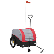 Rimorchio da Bici Nero e Rosso 45 kg in Ferro CFW7413126