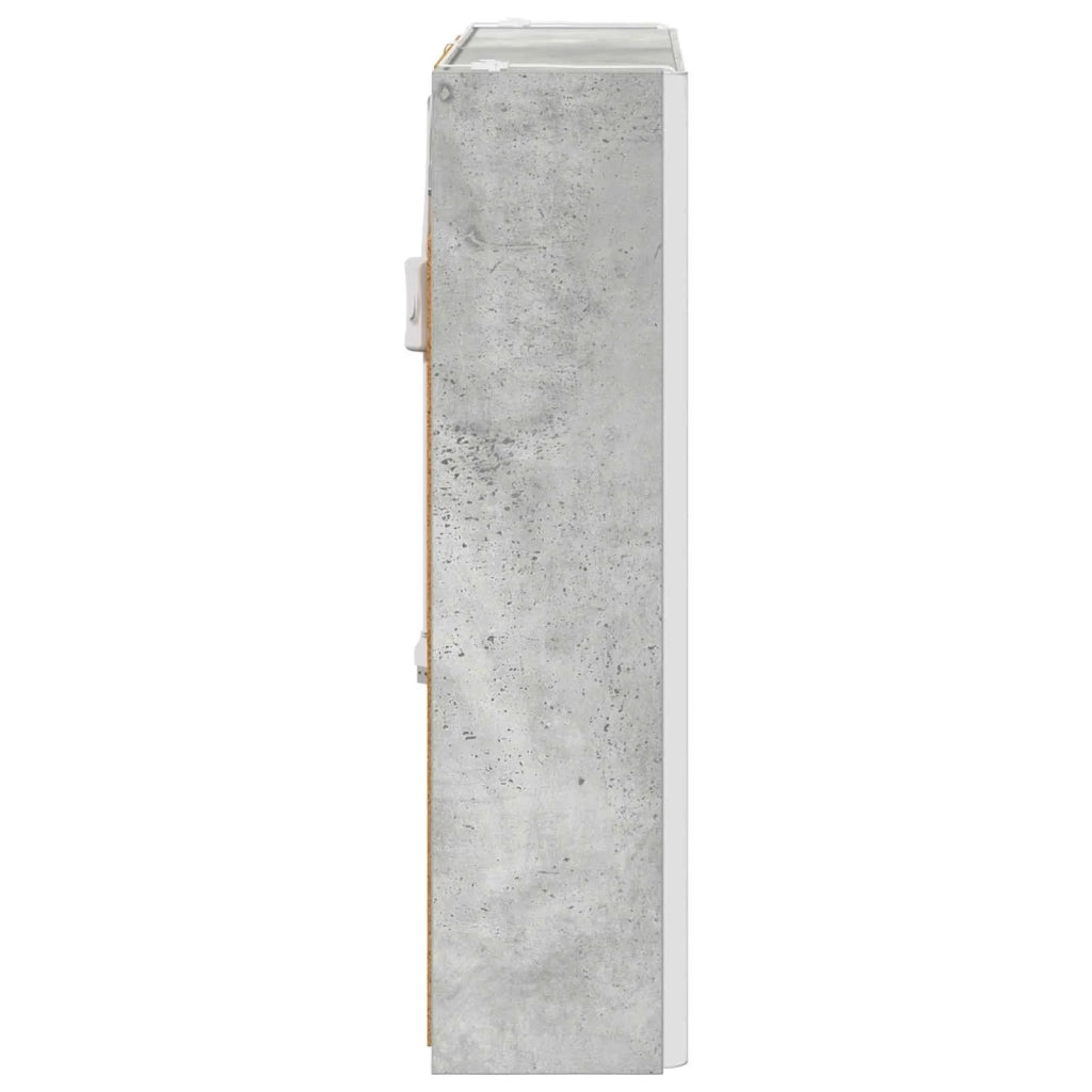 Mobiletto per specchio da bagno Grigio cemento 889250