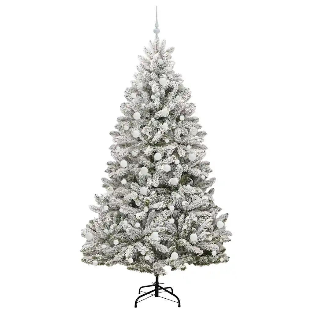 Albero di Natale artificiale con 300 LED Verde e Bianco 210 cm 3395760