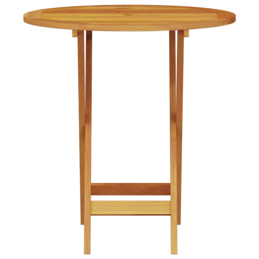 Set Bistro Pieghevole 3 pcs Marrone Legno di Acacia Massello 3375695