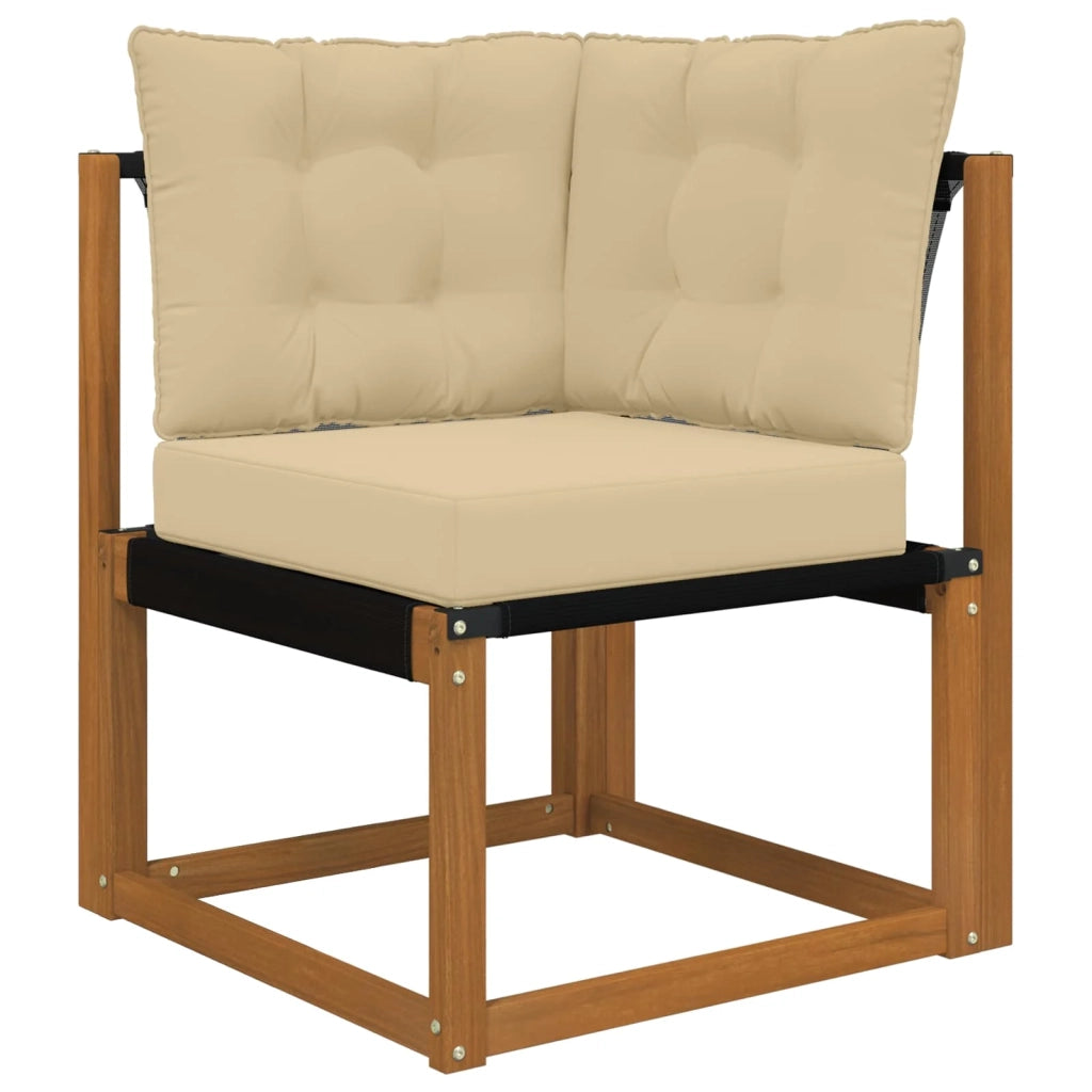 Cuscino per divano da esterno 3 pcs Beige Poliestere 900798