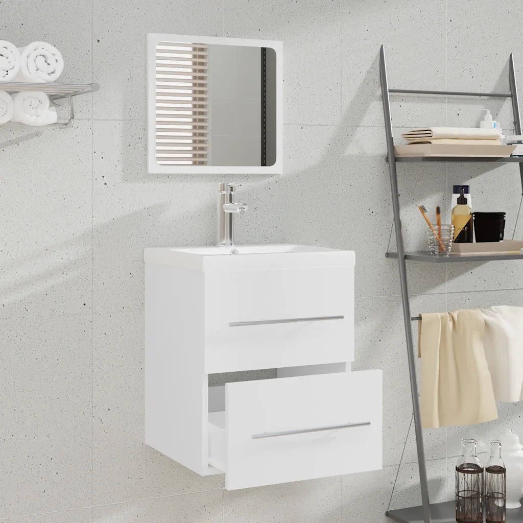 Mobile da Bagno con Specchio-Armadietto a Specchio da Bagno Bianco 41x38,5x48 cm
