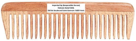 Spazzola a neem artigianale - per capelli spessi e ricci - ecocompatibile