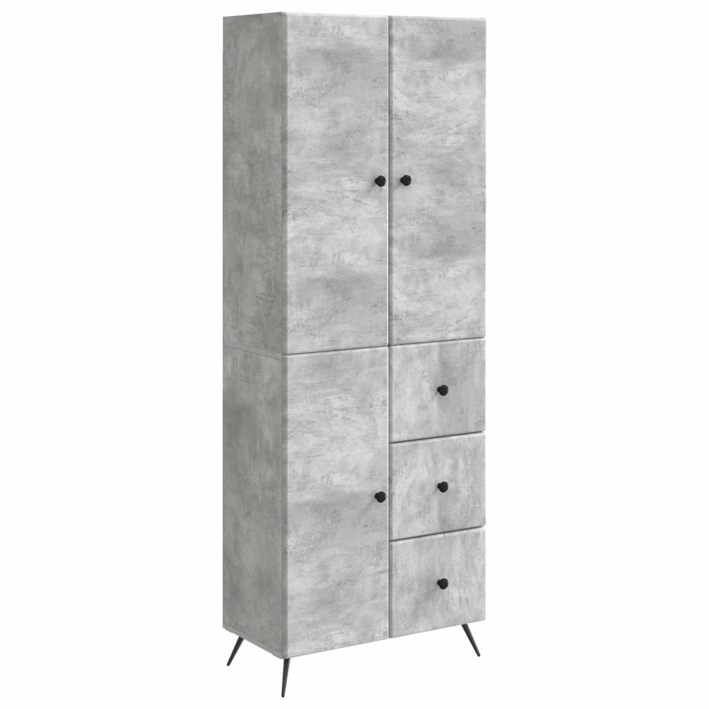 Set di armadi 2 pz Grigio Cemento Legno ingegnerizzato 3416901