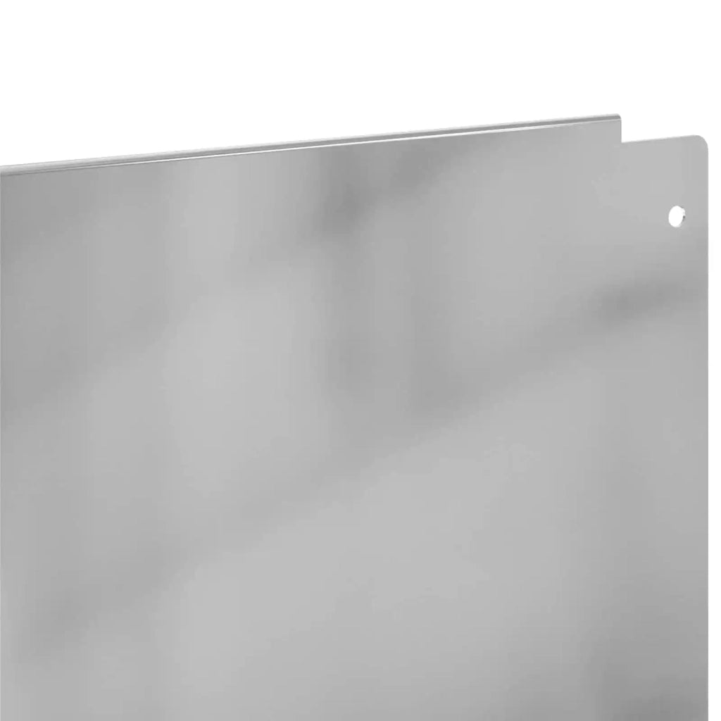 Bordura per Prato 30 pcs 100 x 12 cm Acciaio Argento 8008806