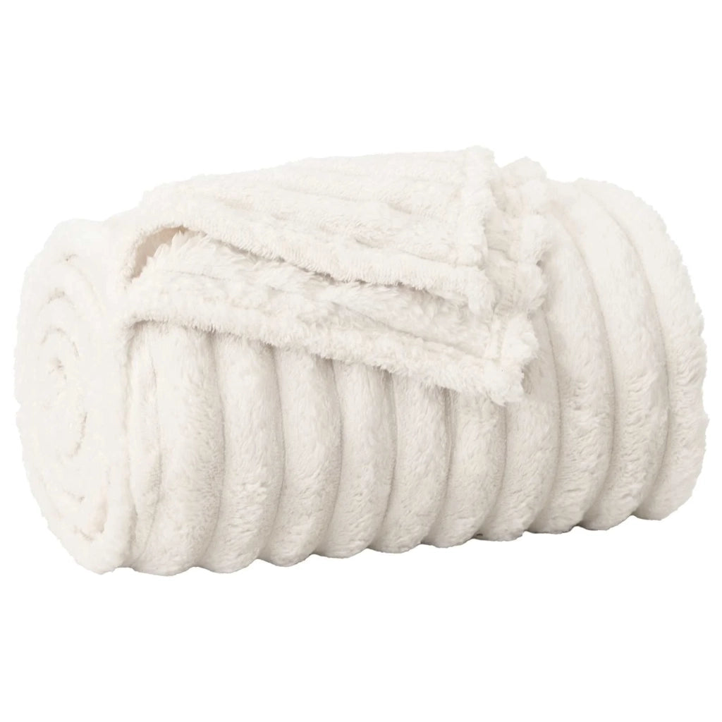 Coperta Crema 150 x 130 cm Panno