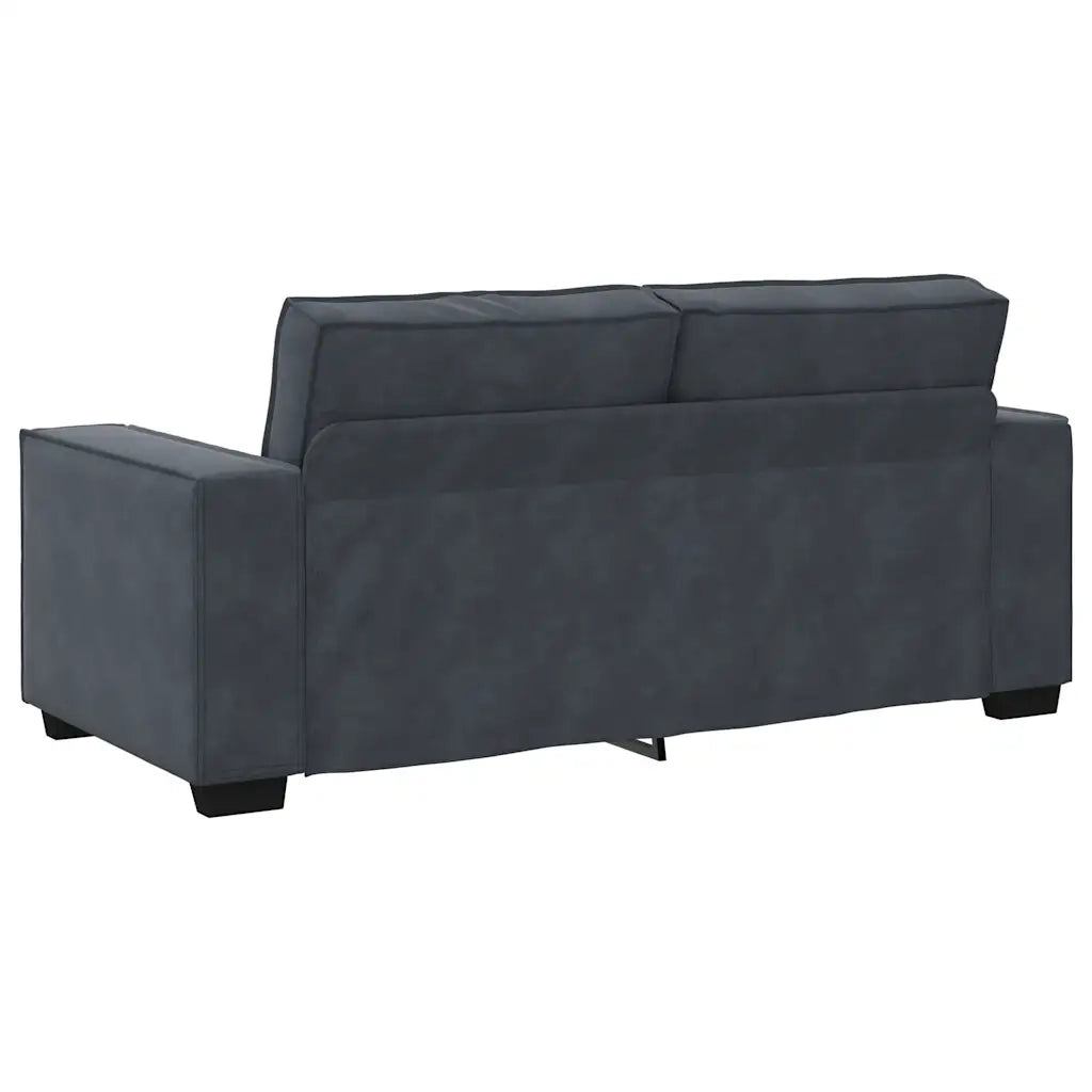 Divano a 2 Posti-Sofa 2 Posti grigio scuro140 cm in Velluto 462387