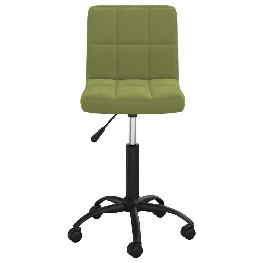 Sedia da Ufficio Girevole Verde Chiaro in Velluto 334358
