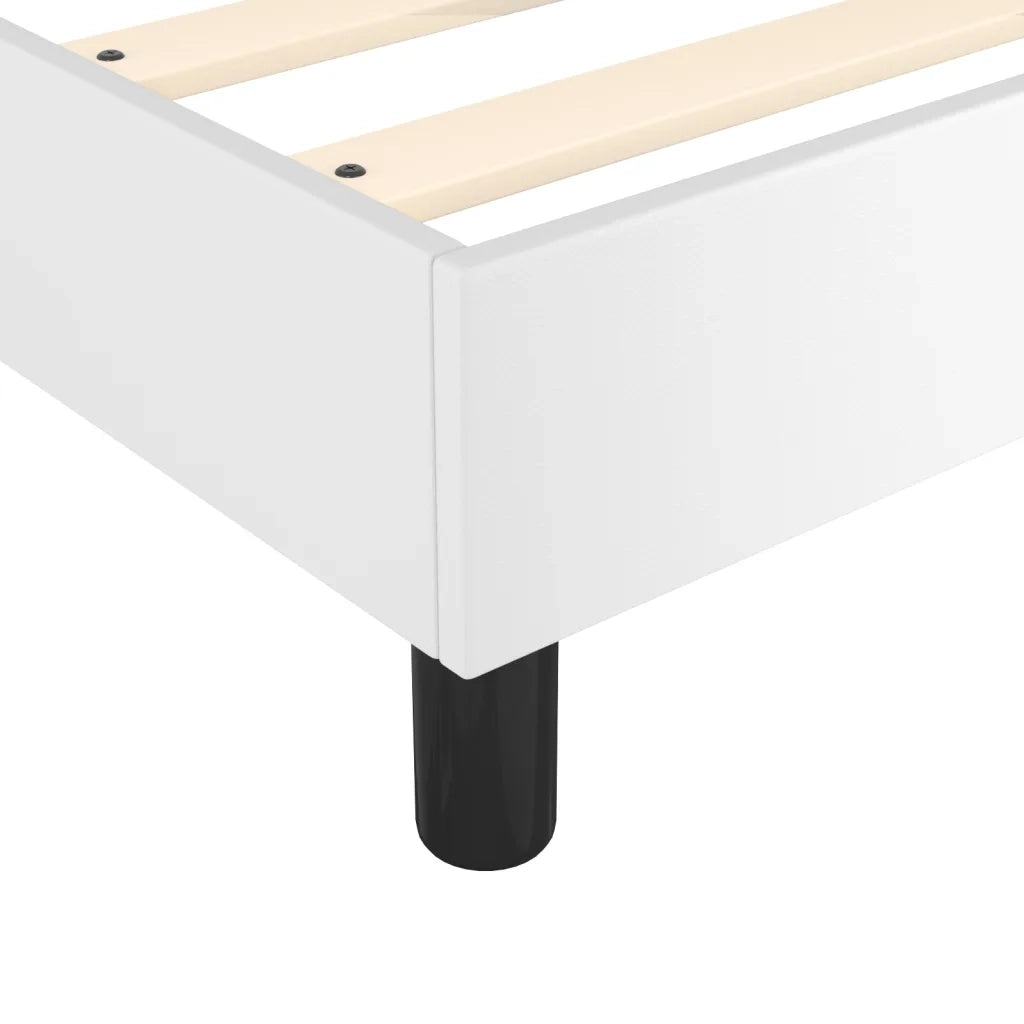 Struttura Letto a Rete a Molle Bianco 100x200 cm in Similpelle 3121030