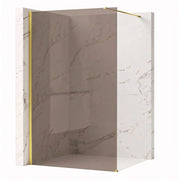 Parete Doccia Rea Flexi Brown / Gold 130