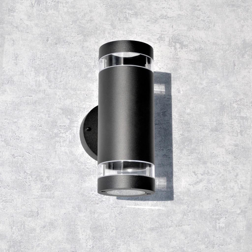 Applique esterna nera 2xGU10 RINO 323996 Polux IP54