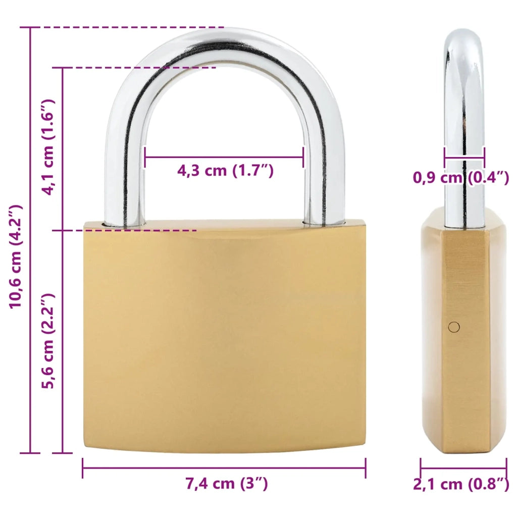 U Lock con Chiavi 100 pcs Ottone Ferro 3417320
