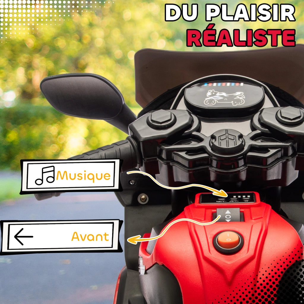 Moto Elettrica Bambini 6V ¨C Minimal ¨C Rosso