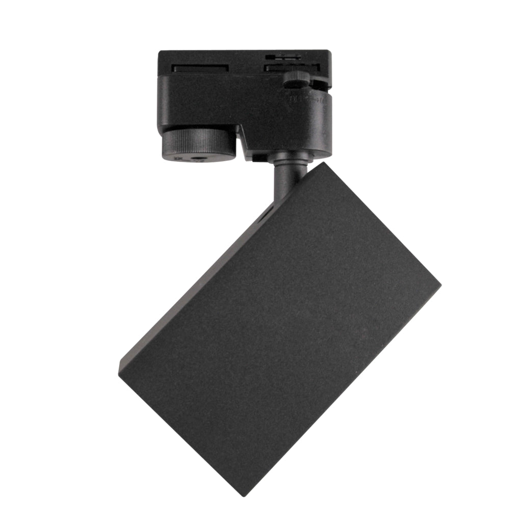 Faretto su binario nero/oro GU10 Square Polux 321756
