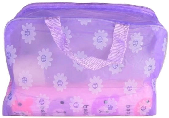 Borse da bagno portatili impermeabili - Design compattibile - Multifunzionale - PVC di alta qualità - Dimensioni 20x9x16cm