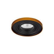 Kanlux TINY anello faretto incasso orient. nero/oro GU10