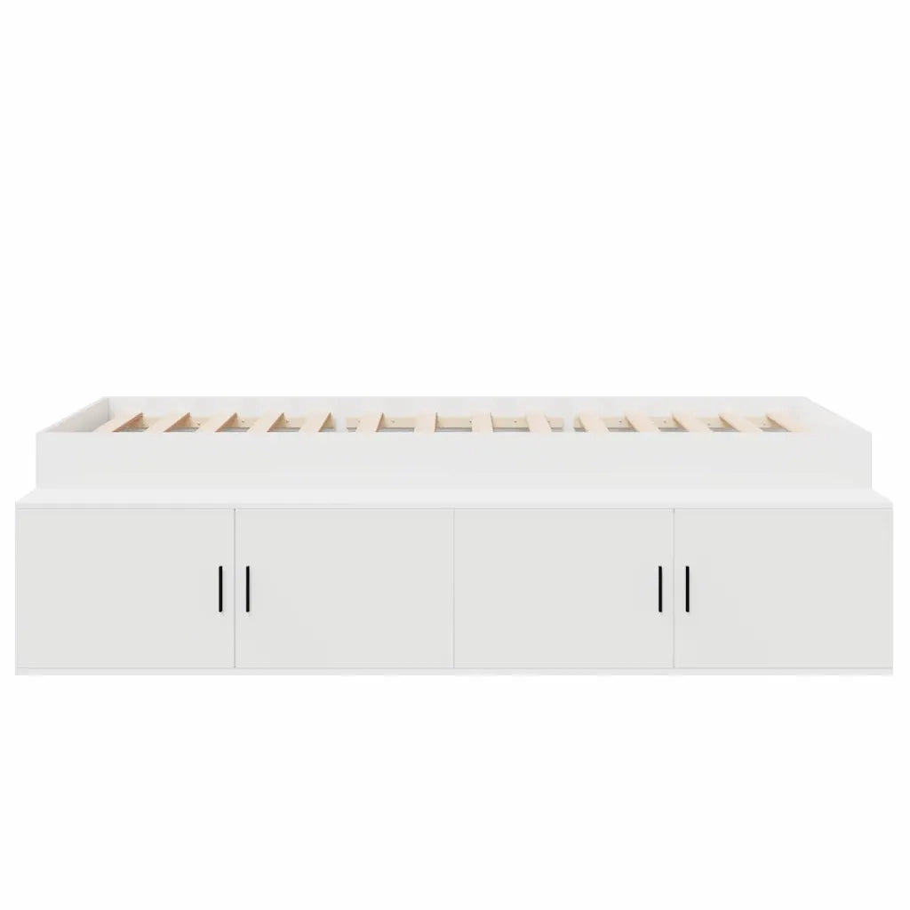 Struttura del letto Bianco 100 x 200 cm Legno multistrato 3335181